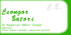 csongor batori business card